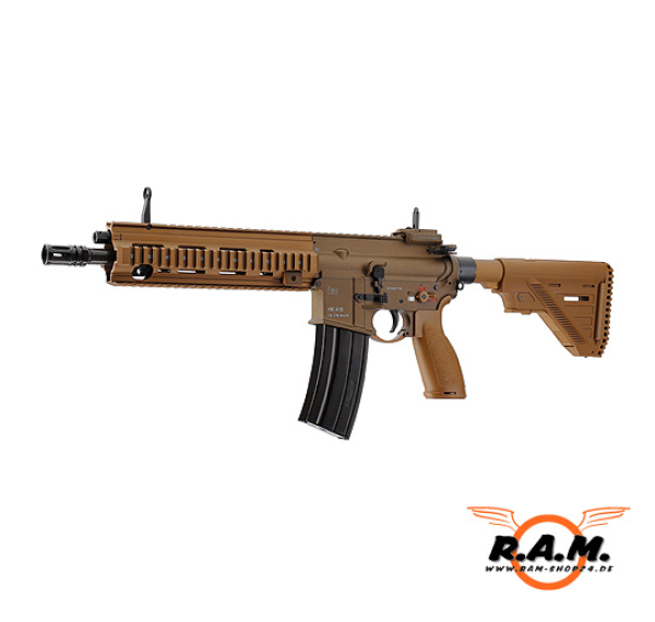 Softairgewehr Heckler & Koch HK416 A5, 6mm, Gas, BB, grünbraun