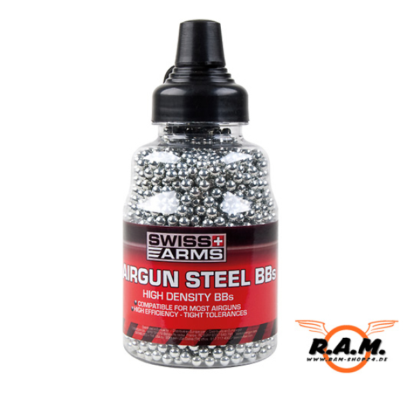 Swiss Arms Stahlrundkugeln BBs 4,5mm, 3000 Stück