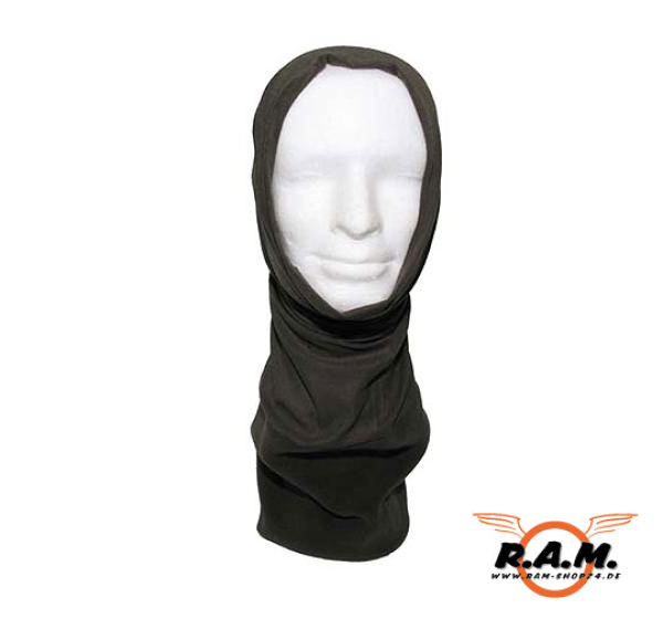 Rundschal, Fleece, oliv, Acryl-Spandex