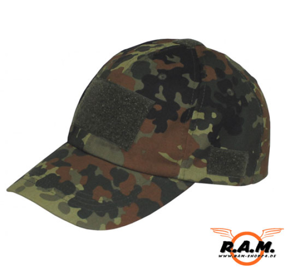 Einsatz-Cap, mit Klett, Einheitsgröße, flecktarn