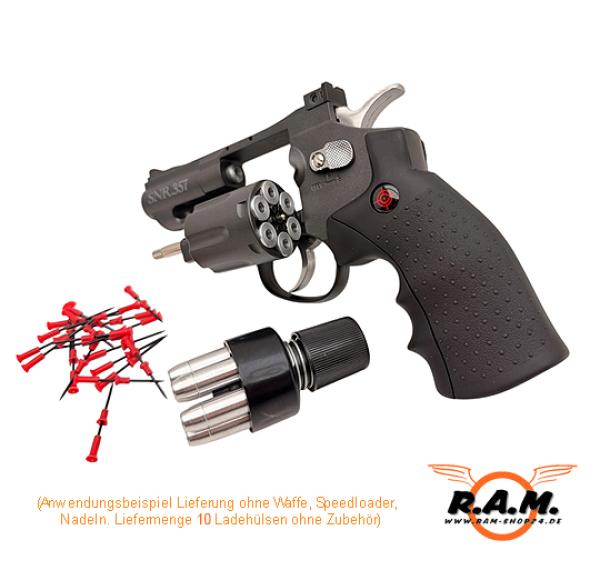 Universal Ladehülsen 4,5 mm 10er Maxi Pack für Diabolo & Darts – Umarex, Crosman & Dan Wesson – von SOLIDCORE | Made in Germany