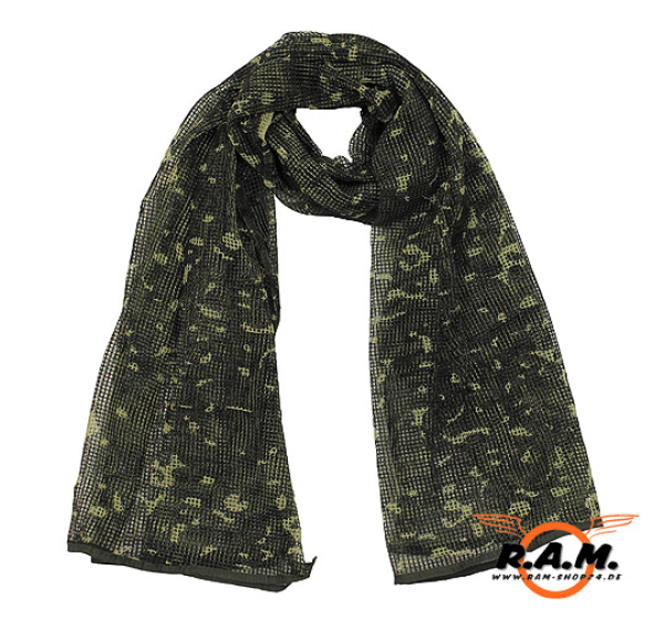 Netzschal, flecktarn, 190 x 90 cm