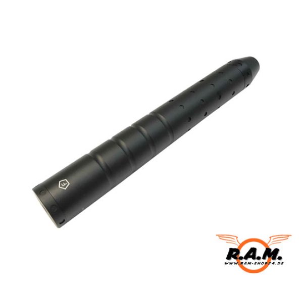 Leader Schalldämpfer 1/2" UNF Gewinde, für Luftgewehre 4,5 mm / 5,5 mm, zerlegbar