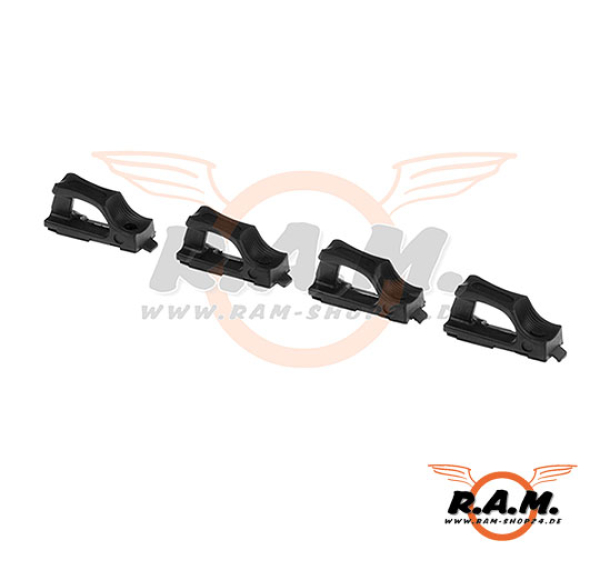 M4 Speedplate schwarz (4-er Set)