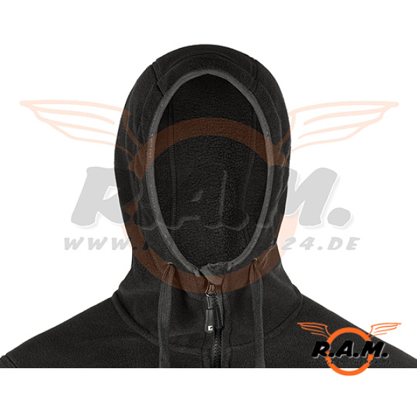 Fleece Hoodie Milvago, schwarz