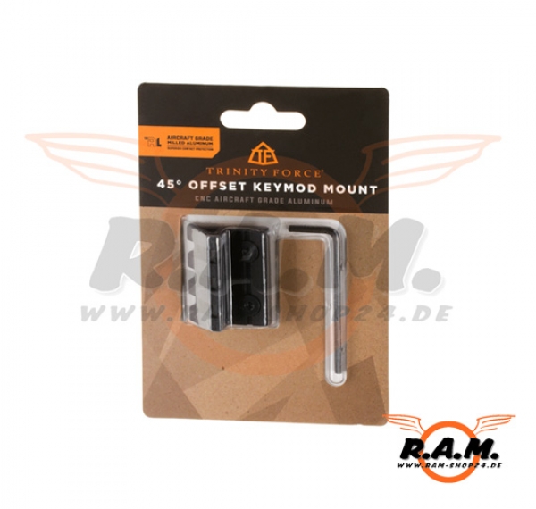 Trinity Force 45 Degree Offset Keymod Mount, schwarz
