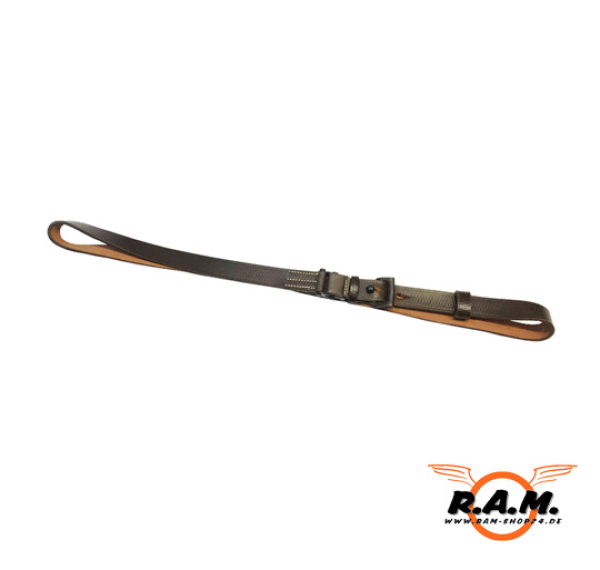 robuster Lederriemen K98 aus Büffelleder, 120cm, braun
