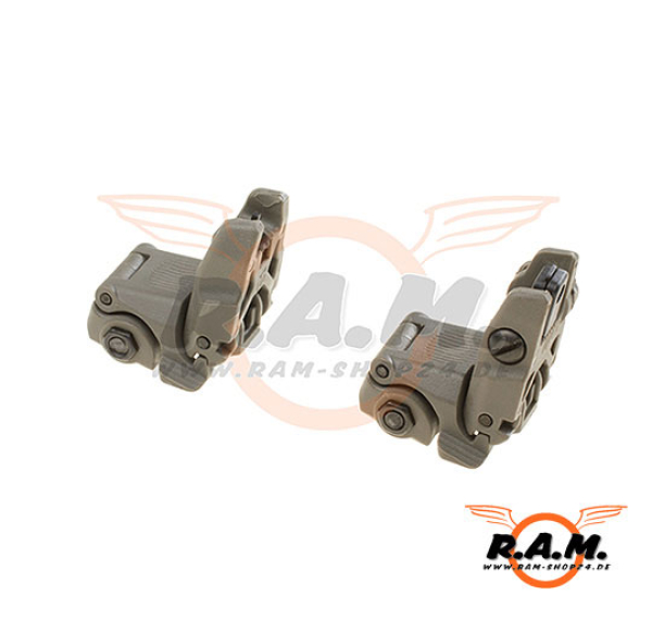 Front & Rear sight im Set, Foliage Green, Deluxe