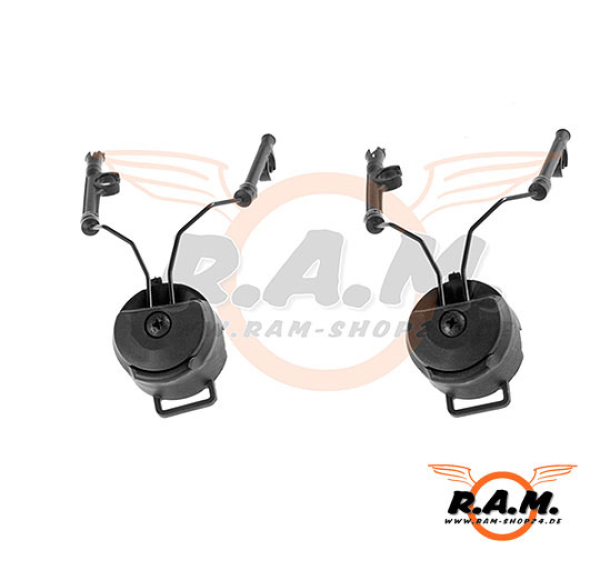 Rail Adapter for Comtac Headsets, schwarz