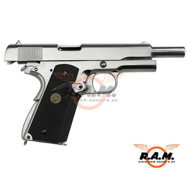 Softairpistole WE M1911 MEU Full Metal V3 GBB