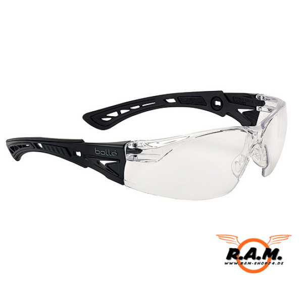 Bollé Schutzbrille RUSH+, clear Platinum