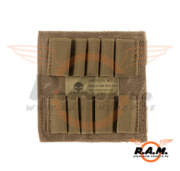 Emerson Molle Holder für Leuchtstäbe und/oder Hülsen, coyote