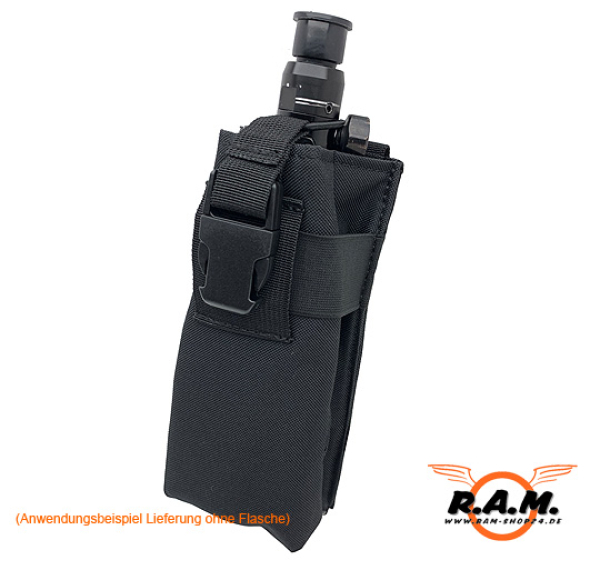"MOLLE" Funkgerätetasche / Flaschentasche in Schwarz
