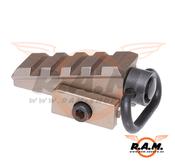 QD Sling Attachement , Rail Adapter, Dark Earth