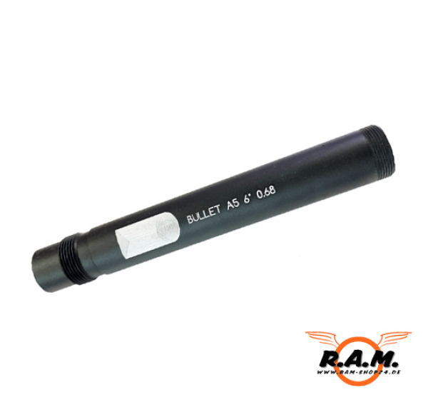 A5 Gewinde BULLET BARREL 6" CAL. 0.68 GEZOGEN