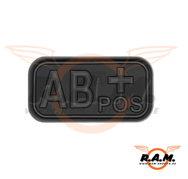 Bloodtype Rubber Patch AB Pos