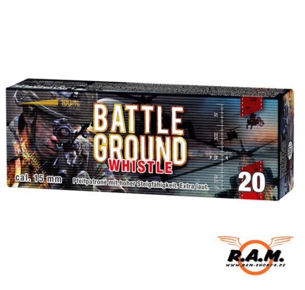 Umarex Battle Ground Whistle, Signalsterne, 20 Stück, extra laut