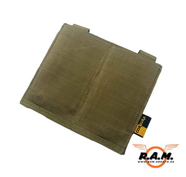 Doppelte M4 Molle-Magazintasche mit elastischem Band, Coyote