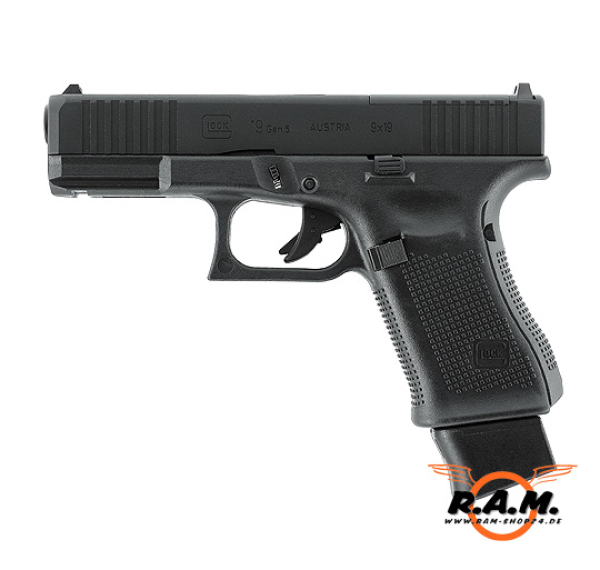 Airsoftpistole GLOCK 19 Gen5 MOS, 6mm BB, CO2