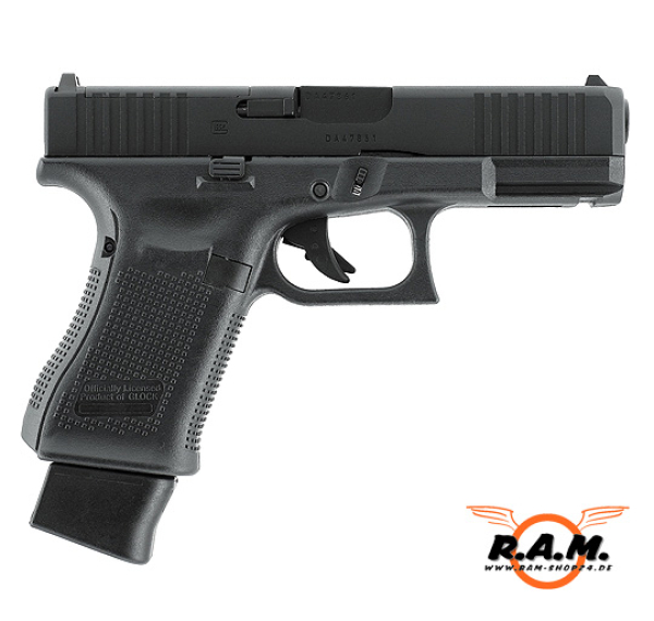 Airsoftpistole GLOCK 19 Gen5 MOS, 6mm BB, CO2