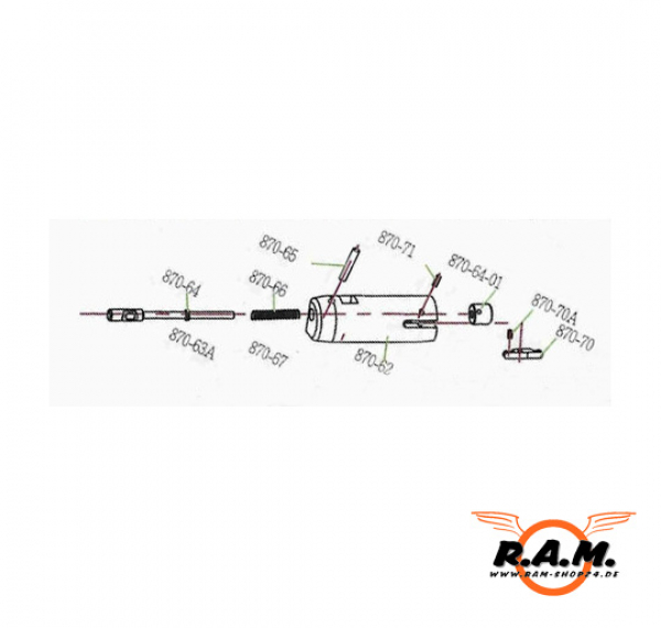 CAM870 Spar Part für CAM870 #870-71 (Pin)