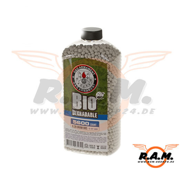 G&G Bio 0.25g BBs Flasche (5600Stk), weiss