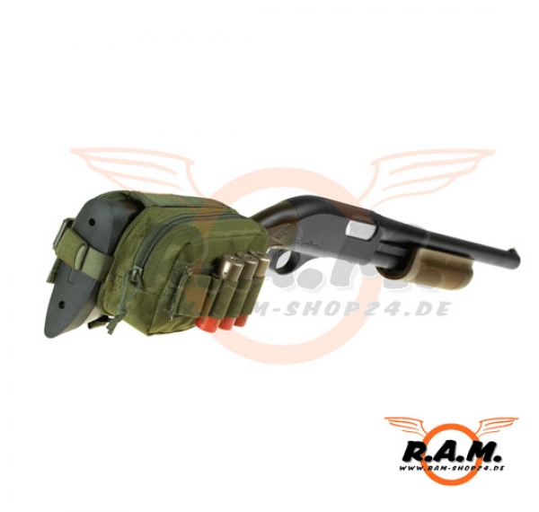 Stock Pouch ( Schafttasche) in oliv für Shotgun (Invader Gear)