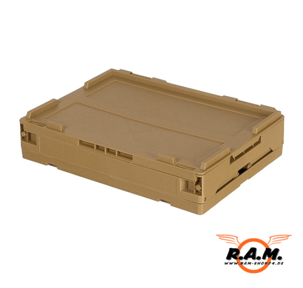 faltbare Klappbox, Transportbox in khaki/coyote, 20l