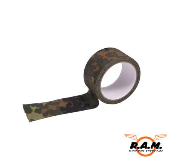 Klebeband Gewebe, 5 cm x 10 m, flecktarn