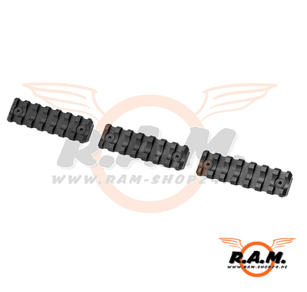 VFC Keymod 3" Schiene 3er Pack, schwarz