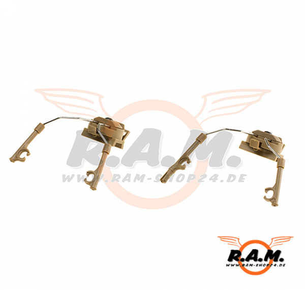 Comtac Helmet Rail Adapter Set, Dark Earth (Z-Tactical)