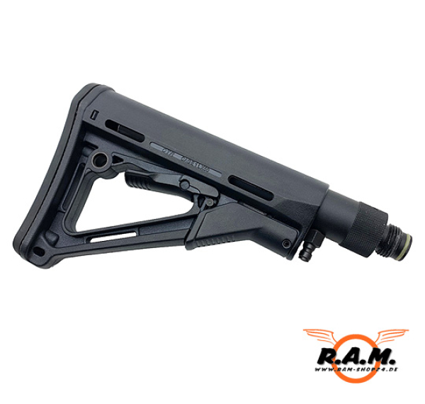 MAGPUL PTS MOE Schaft (original Magpul) inkl. R-Tube Remote Line schwarz