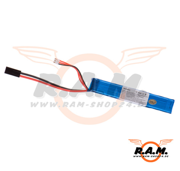 Lipo 7.4V 1300mAh 25C Stock Tube Type