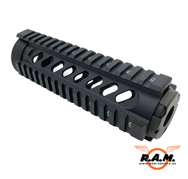 Quad Rail Handguard Set 7", schwarz