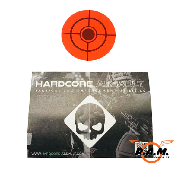 Target Dots Selbstklebende Zielscheiben 250 Stück (5cm), neon orange
