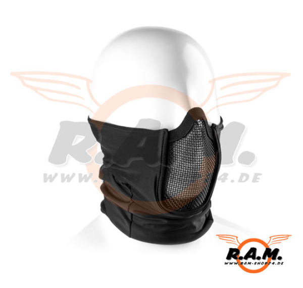 Mk.III Steel Half Face Maske, schwarz