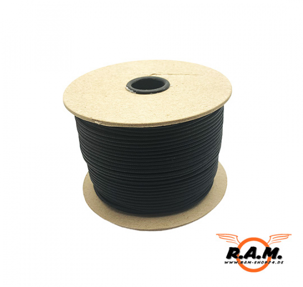 Paracord 275 100m in schwarz