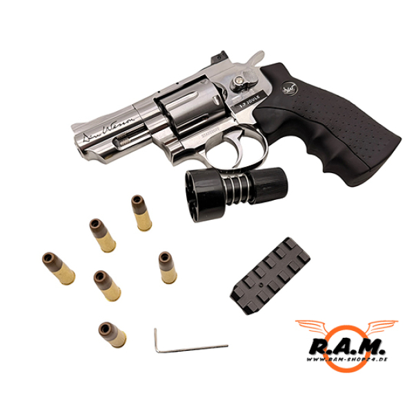 Dan Wesson 2,5 Zoll CO2 Revolver 4,5 mm BB Silber