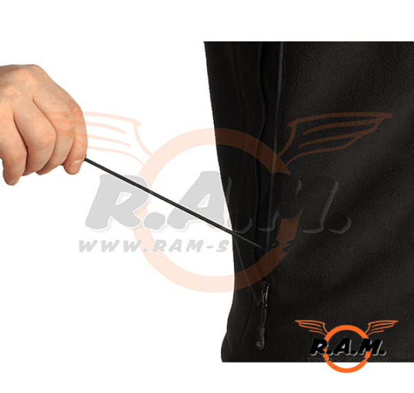 Fleece Hoodie Milvago, schwarz