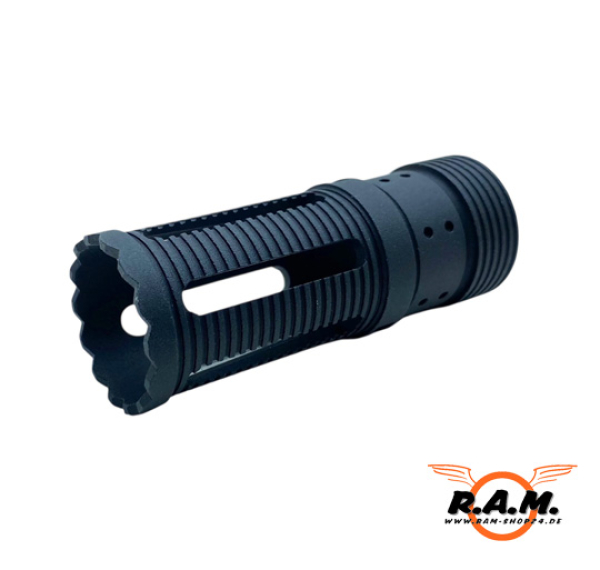 MAXTACT A5 Sound Amplifying Flash Hider (TGR1), schwarz