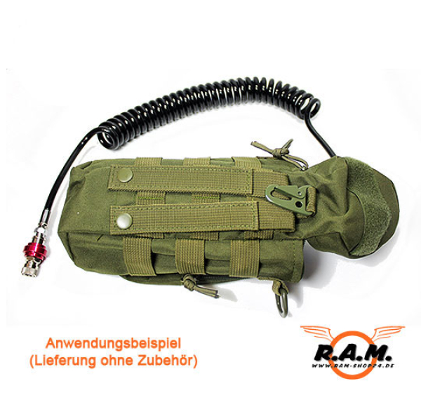 HP / CO2 Flaschen Tasche Molle Deluxe Oliv