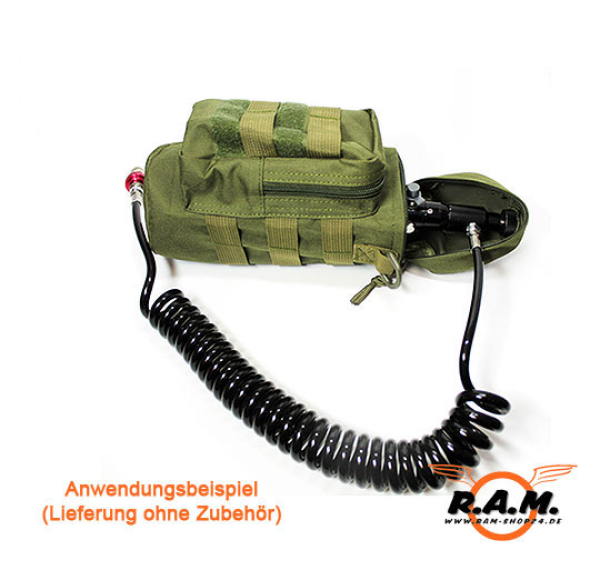 HP / CO2 Flaschen Tasche Molle Deluxe Oliv