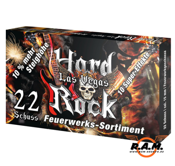 Umarex Hard Rock Las Vegas – 15 mm Pyrotechnik-Sortiment, 22 Stück