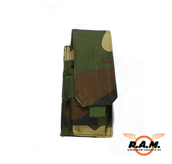 Molle AR15/M4/M15 Magazintasche (passend für R-Serie), Woodland