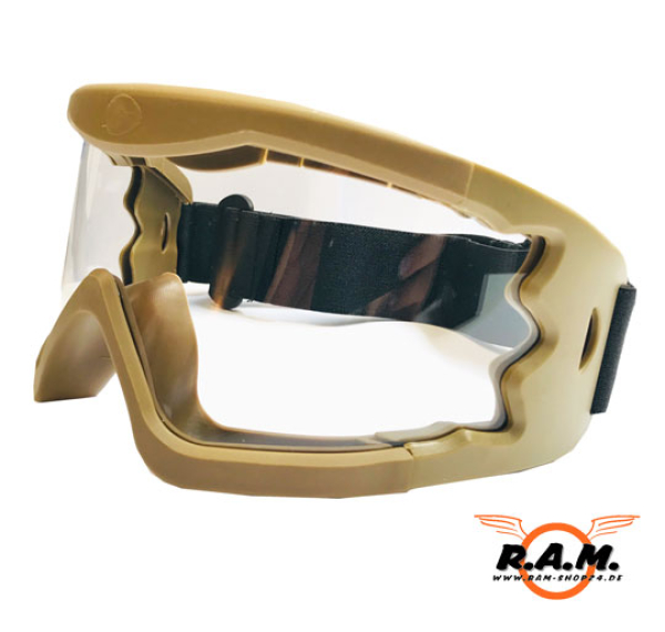 Hakkotsu HIgh Peripheral X-EYE 260° Weitwinkel-Schutzbrille, Desert