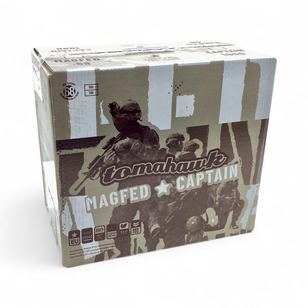 Tomahawk Magfed Captain Paintballs, cal. 0.68, 1000er Karton