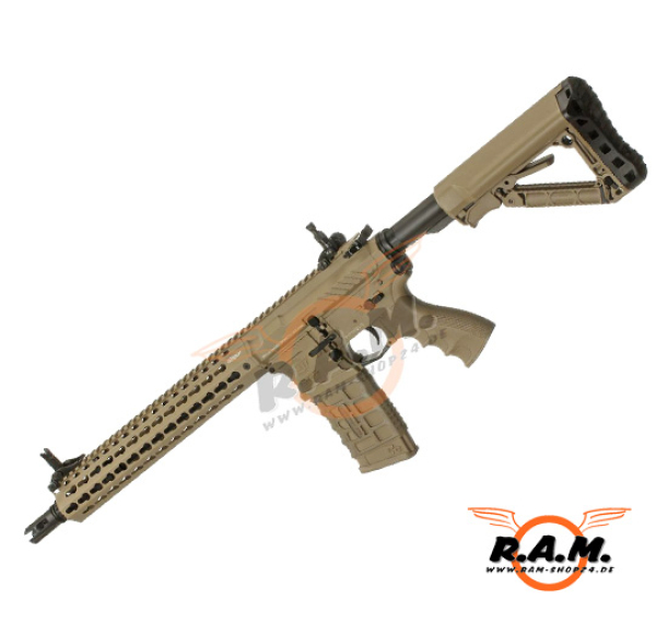 G&G Airsoft Sturmgewehr CM16 E.T.U. SRXL 0.5J, Desert