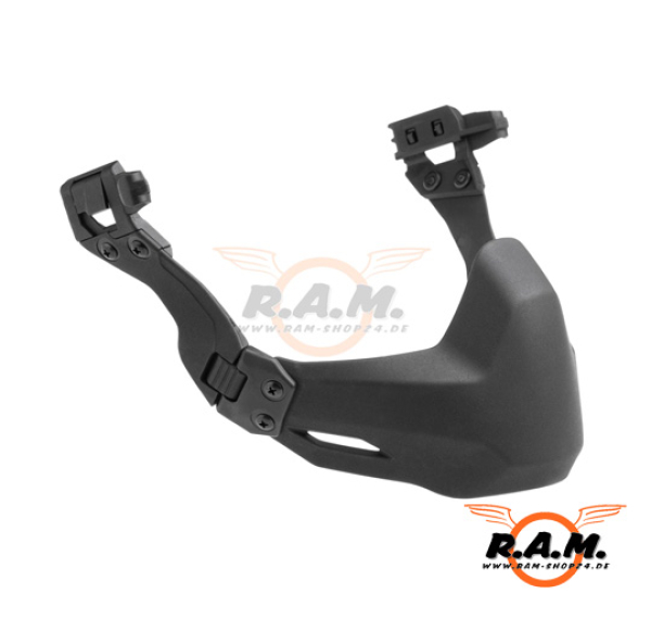 FMA Halbmaske II für Fast Helme, schwarz