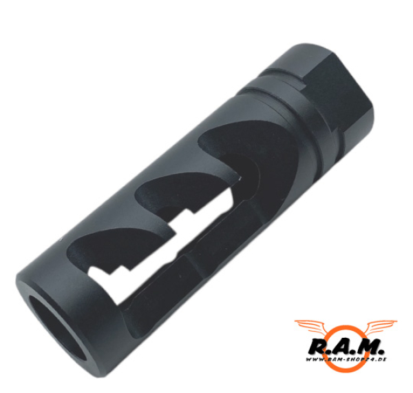 Mündungsfeuerdämpfer WHITE SHARK Long cal. 0.68 (22x1mm)