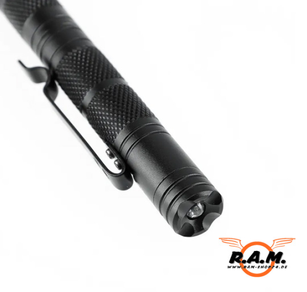 Perfecta Kubotan TP III, Alu Kugelschreiber mit LED-Lampe